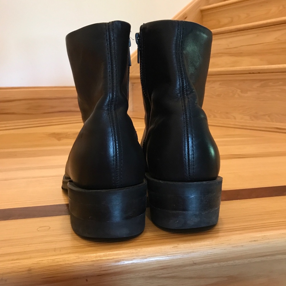 Double H Boot Men Black 10.5 2E Biker Sierra Boot - Picture 2 of 12